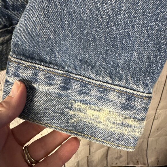 Levi's Mens 72334 Distressed XXL Blue Denim Trucker Jean Jacket Size 2XL - Picture 6 of 16